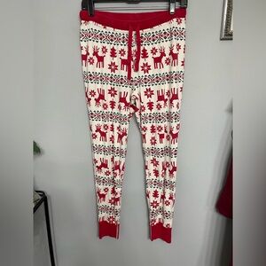 Hanna Andersson Pajama Pants Long John Organic Cotton Dear Deer Adult M